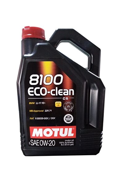 Motul 8100 Eco-clean 0w20 5 Lt Ürt Trh 09/20