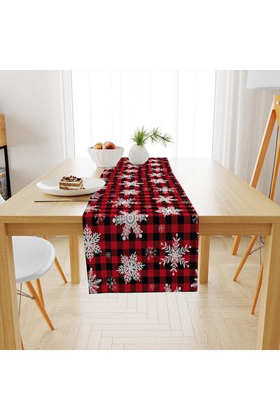Evmila Christmas Patterned Runner Model