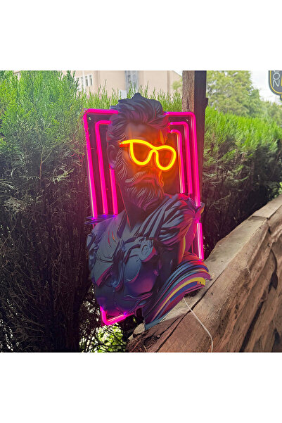 Neon Greek Scifi Dekoratif Neon Tablo