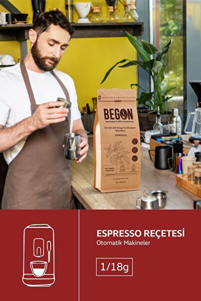 BEGON Nord Kivu Premium Espresso (ÇEKİRDEK) Kahve 15 Kg
