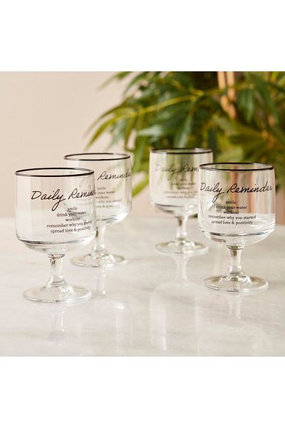 Bella Maison Daily Reminder 4-Piece Cup Set (300 Cc)