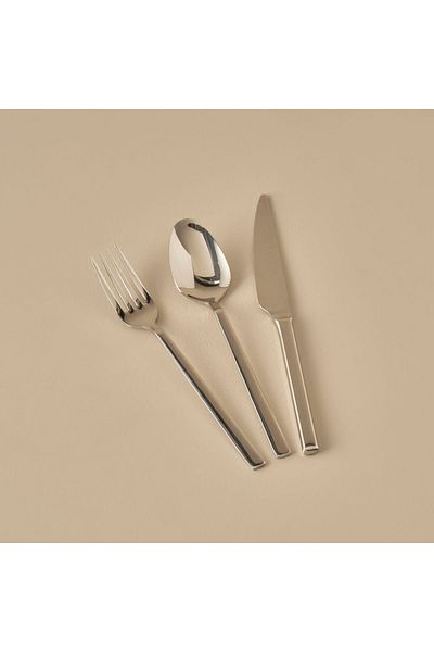 Bella Maison 18 Piece Premium Sweet Fork Spoon Knife Set - Silver