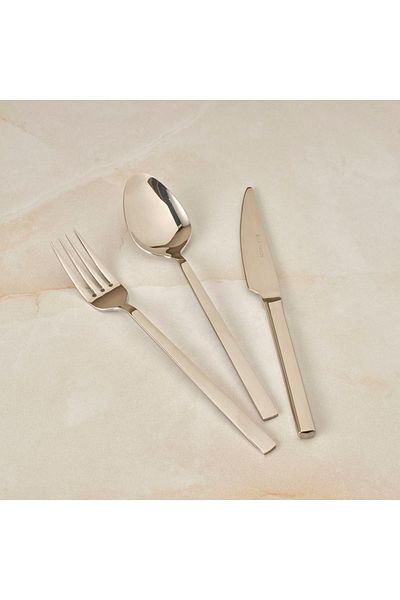 Bella Maison 18 Piece Premium Silver Dinner Fork and Spoon Knife Set