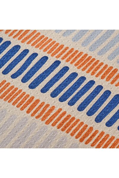 Bella Maison Marin Cooper Pamuklu Çift Kişilik Baskılı Pike Mavi (200X220 CM)