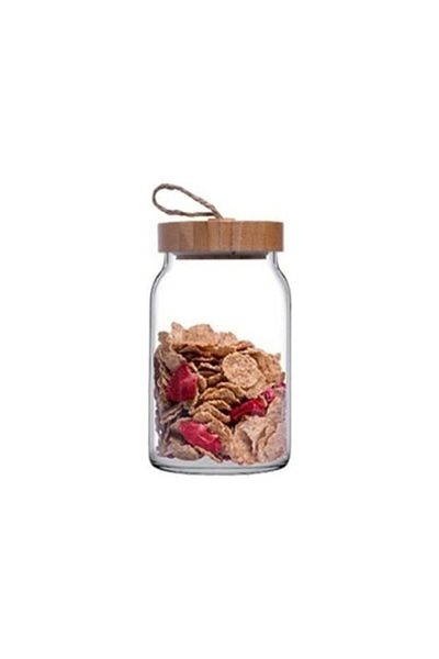 Paşabahçe 43583s00 Woody Bamboo Jar with Lid - 860 Ml
