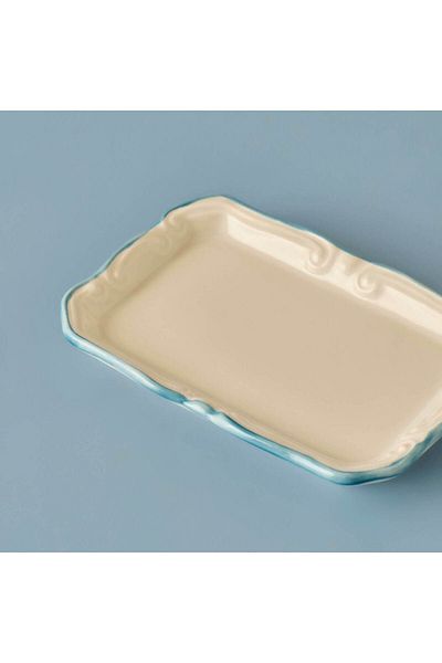 Bella Maison Mini Presentation Plate Mabel Stoneware Blue (14X9,5 cm)