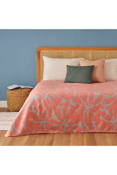 Bella Maison 100% Cotton Brice Single Printed Pique Powder (150X220 cm)