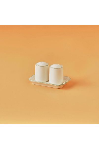 Bella Maison Julia Stoneware Salt Shaker Pepper Shaker Green