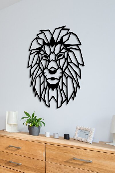 ABCPANO Pictură cu leu din metal Decorativ pentru birou, pentru acasă, decor ...