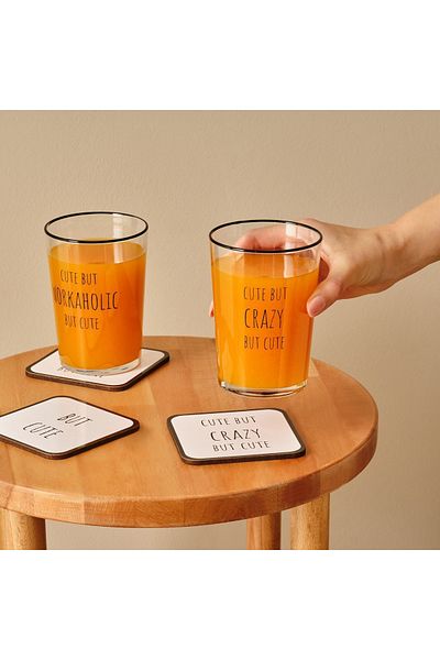 Bella Maison Cute Set of 4 Glasses Natural (510 Cc)