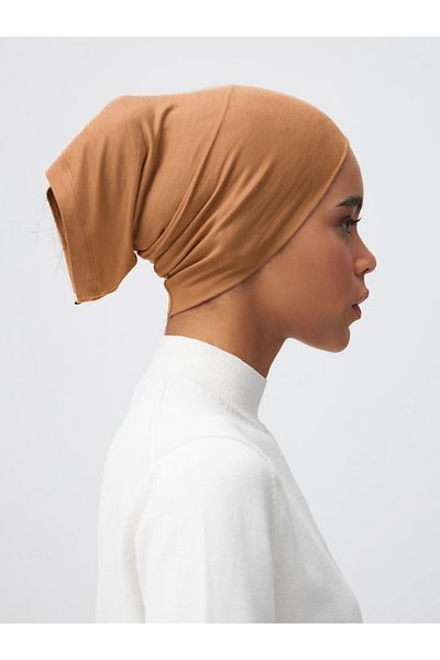 Femple Modest Lion Colored Practical Plain Bonnet Tube Underscarf
