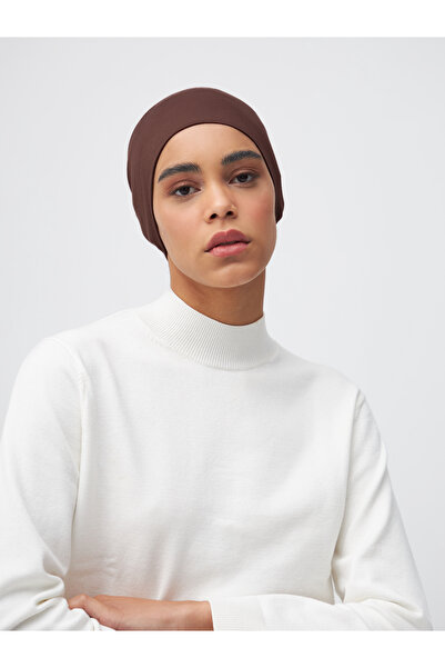 Femple Modest غطاء محرك السيارة العادي العملي الملون موكا - وشاح سفلي أنبوبي