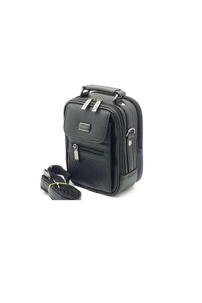 Mybag Men's Black Fashion Steel Case Bag Hand And Shoulder Bag