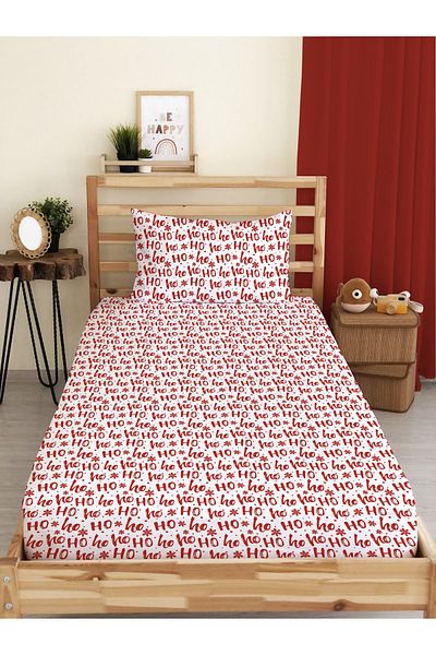 Evmila New Year's Special Pattern Printed Single Elastic Sheet Set