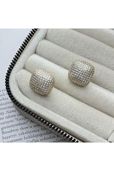 DS DİAMONDSHOP New Season Earrings with Zircon Stones - ÇKP-202406667