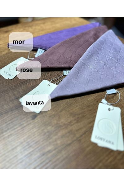 FRESCO SCARFS Μωβ Bamboo Jacquard Hijab Hijab Scarf - Γυναικείες 27