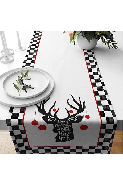 Evmila New Year's Special Dog Pattern Runner