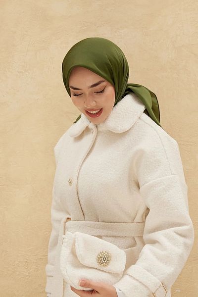 Silk Home Απλό γυαλιστερό κασκόλ 75006-26