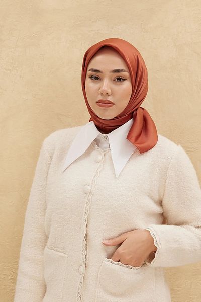 Silk Home Plain Shiny Scarf 75006-38