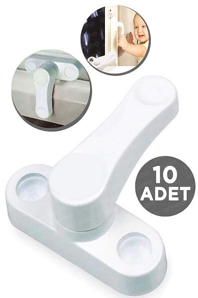 BarkoFix 10 Pcs Door Window Safety Lock Protection Lock For Pimapen Pvc