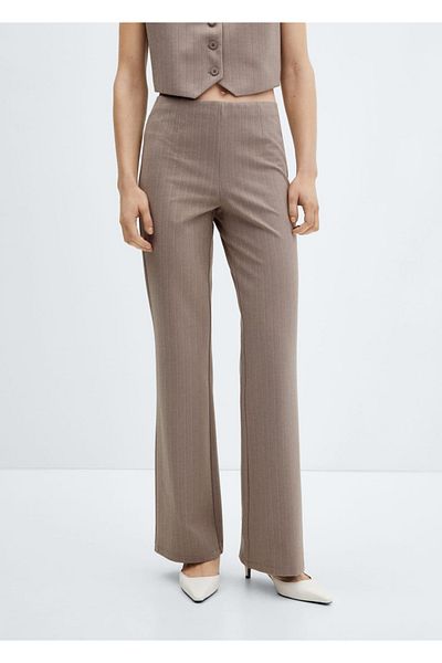 MANGO Woman Straight Cut Knitwear Trousers