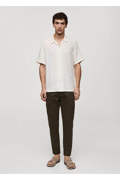 MANGO Man Cotton Slim Fit Cargo Pants
