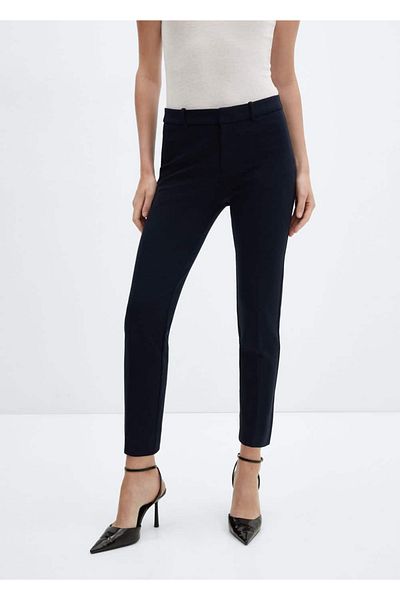 MANGO Woman Roman woven straight pants