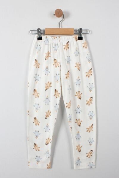 TRENDİMİZBİR Man Patterned Cookie Pajama Set - Button Detailed, 2 Pieces