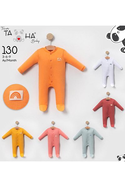 TRENDİMİZBİR Baby Buttoned Booties Romper