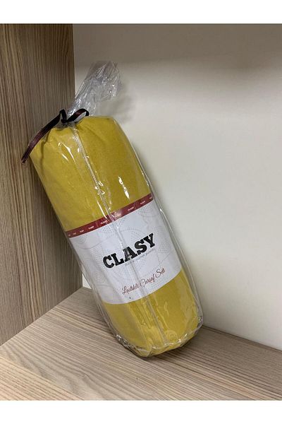 Clasy طقم ملاءات Ranforce جاهزة مزدوج الخردل