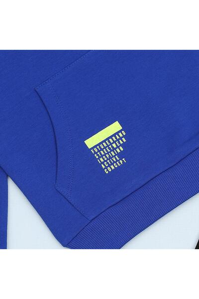 WANEX Erkek Çocuk Şardonlu Eşofman Takım - 11370 - Saks