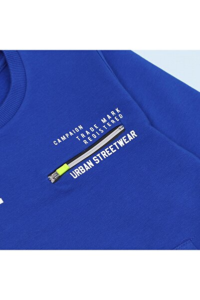 WANEX Erkek Çocuk Şardonlu Eşofman Takım - 11370 - Saks