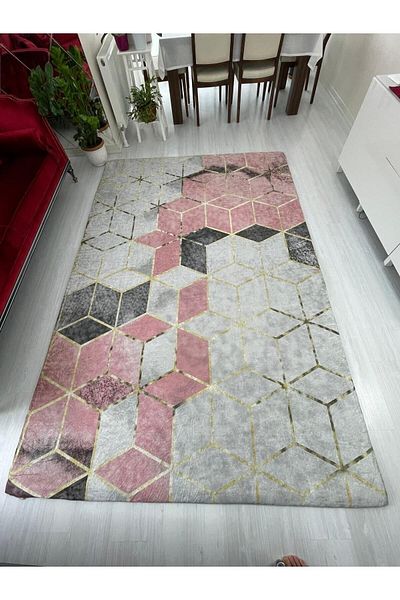 Madame Clean Home Νέο μοντέλο κάλυμμα χαλιού από καουτσούκ με μοτίβο πυραμίδας σε σκόνη