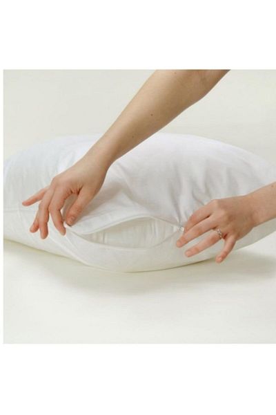 Madame Clean Home Protector de perna cu fermoar rezistent la apa Protector de saltea 50x70 4 bucati