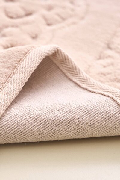 Madame Clean Home Σετ 2 βαμβακερών καθισμάτων τουαλέτας Lotus, Σετ χαλάκι μπάνιου σε σκόνη