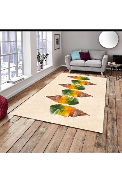 Madame Clean Home 3d Yaprak Ipek Kadife Lastikli Halı Örtüsü