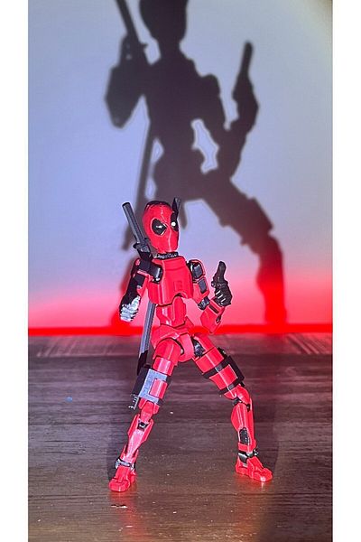 Shaddshop Deadpool 13 Dummy - Movable Shape Changing Robot Toy Figure(Gun Set Included)