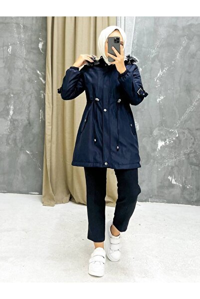 Marjinal City Γούνινο εσωτερικό και αδιάβροχο γυναικείο χειμωνιάτικο παλτό & παλτό