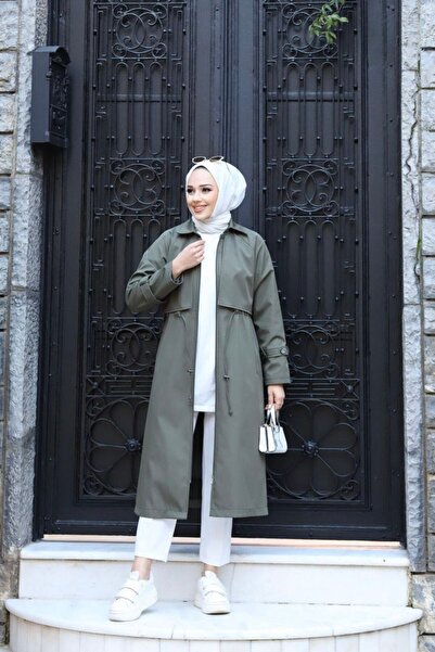 Vibeys Collection Αδιάβροχη γυναικεία καμπαρντίνα με επένδυση με φερμουάρ