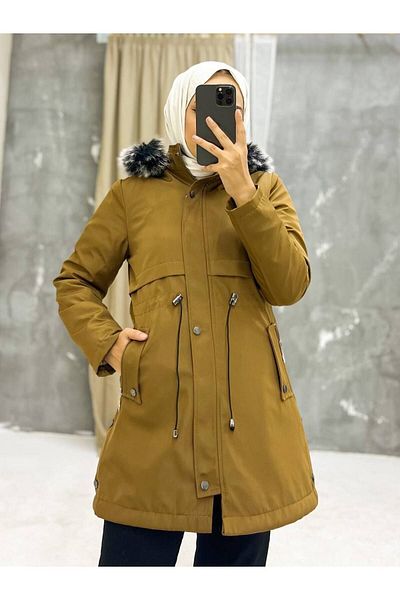 Vibeys Collection Водоустойчиво дамско зимно палто и яке с кожена подплата и яке