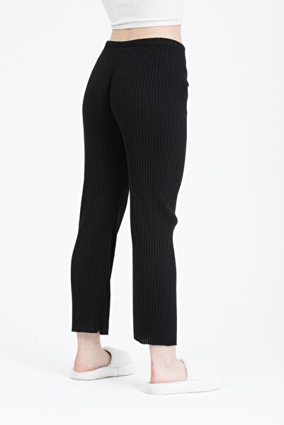 Bluence Fitilli Beli Lastikli Kadın Spor Pantolon