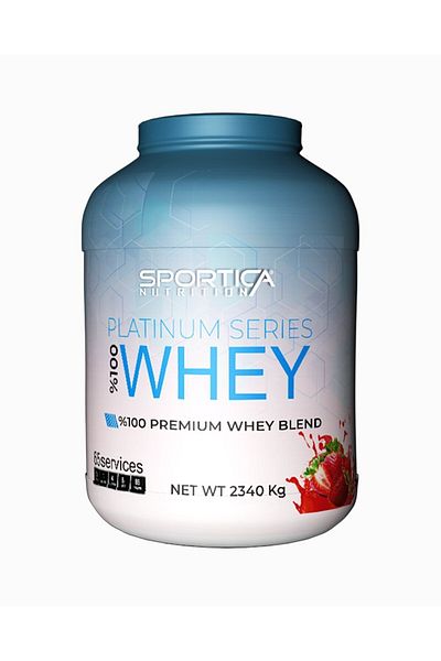Sportica Nutrition Platinum Series 2340 Gr Strawberry Whey Protein