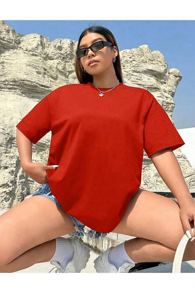 EFFRENATU Plus Size Bright Colored T-Shirt