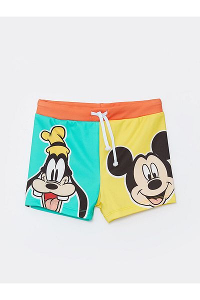 LC Waikiki Mickey Mouse bedruckt – LCW UV-Schutz-Badeshorts für Jungen, elastische Taille