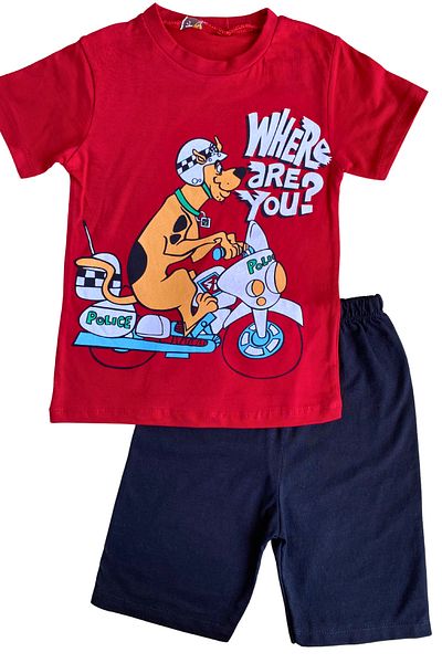 Nisankids Boy's Scooby Doo Printed Suit - 100% Cotton, One Size