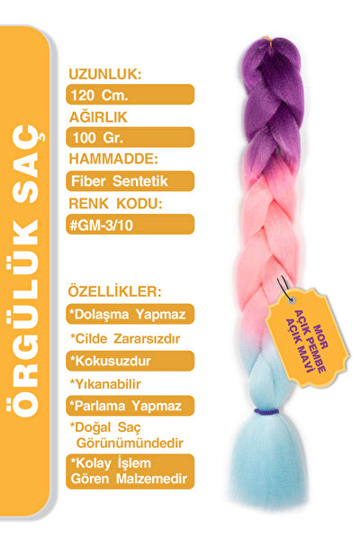 KONAK PERUK Afrika Zenci Örgüsü Rasta Ve Box Braid için Sentetik Saç - Mor Aç...