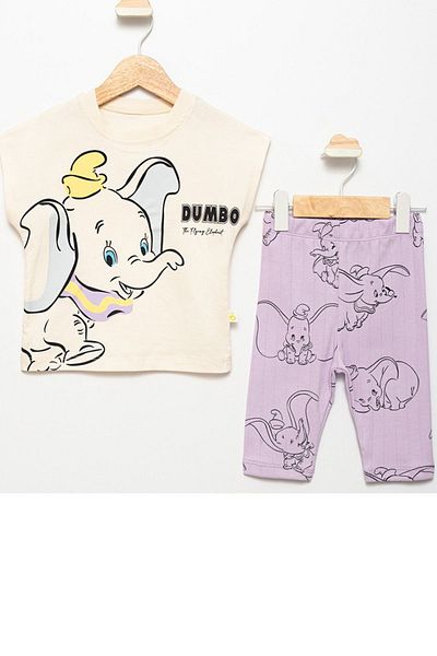 Bobişko 1-5 Years Baby Girl and Child Cute Elephant Patterned Leggings Set - Buy One Size Larger