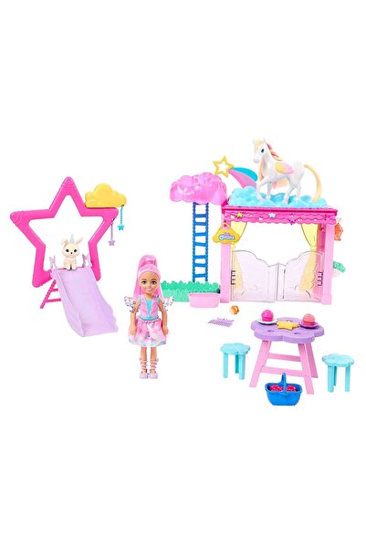 Barbie A Touch Of Magic Chelsea Ve Pegasus Oyun Seti Pembe