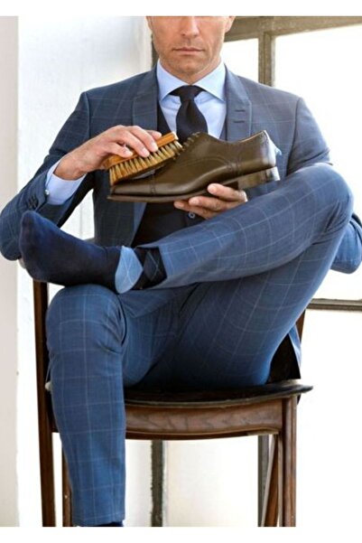 Gürhan Çorap Мъжки памучни чорапи до глезена с карирани шарки - 6 чифта