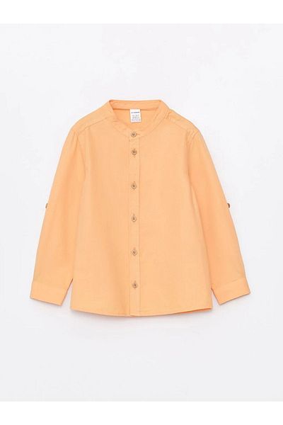 LC Waikiki LCW baby Hakim Collar Long Sleeve Basic Baby Boy Shirt